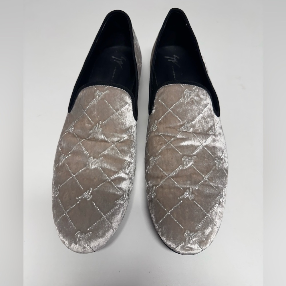 Giuseppe Zanotti Suede Men’s Dress loafers with signature embellishments